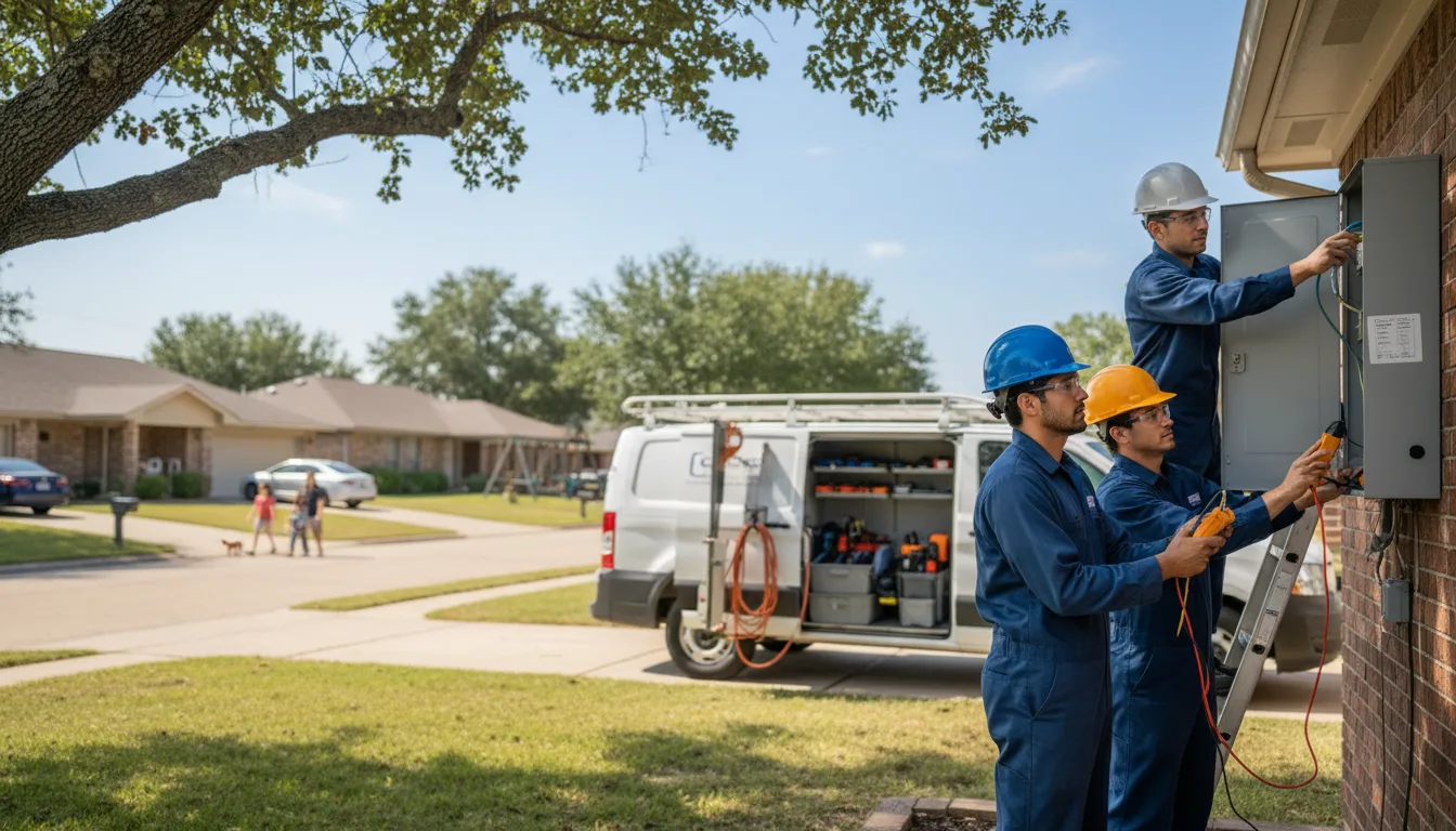 Certified electrician providing emergency electrical services in Dorchester, WI